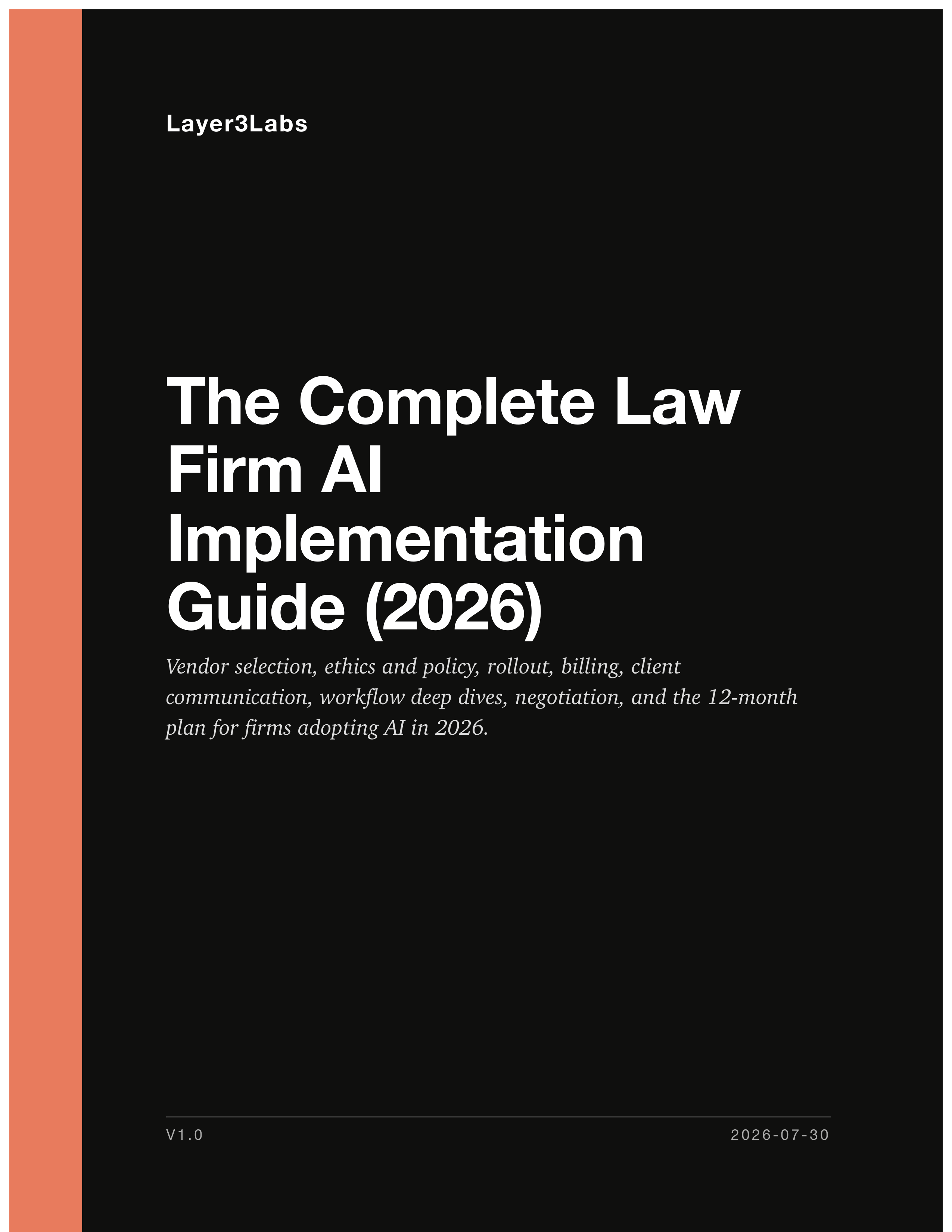 Cover of The Complete Law Firm AI Implementation Guide (2026)